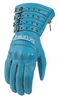 Icon Tuscadero Blue Gloves